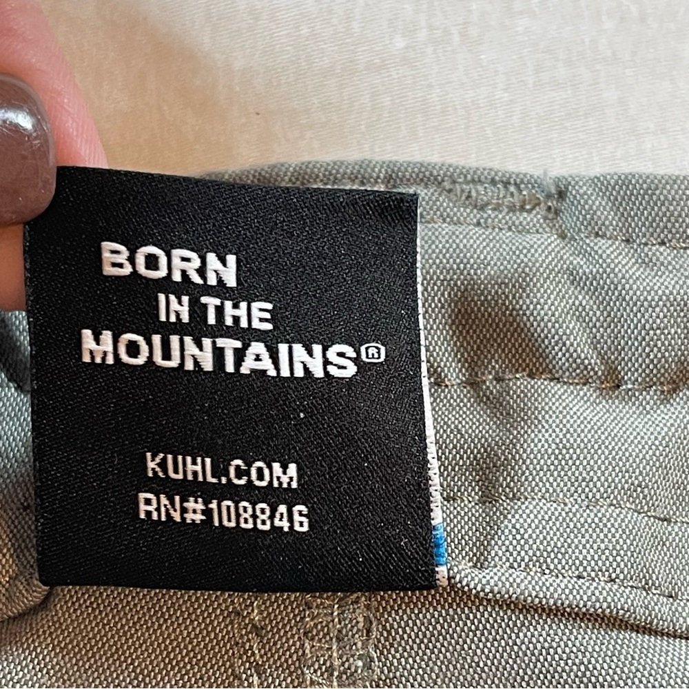 Kuhl Hiking Pants Gray/Green Women's Sz 16 Side Pocket Ruched/Gather RN #108846 - Picture 3 of 15